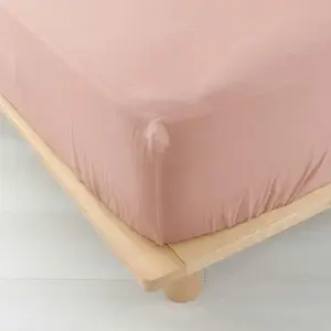 douceur d'intérieur, Drap Housse (160 x 200 cm) Angelia Rose, Gaze de ... pas cher