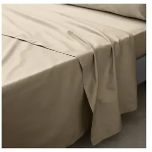 DOUCEUR D'INTÉRIEUR Drap plat 1 pers. 180 x 290 cm percale de coton 78 fils Blanc pas cher