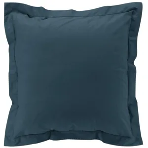 DOUCEUR D'INTERIEUR Taie D'oreiller Carrée 63x63 Cm - Percale 100% Coton - Bleu Nuit Bleu NuitVendu parrakuten