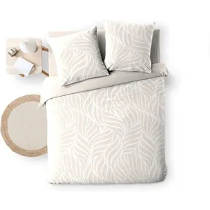 Parure de lit - Douceur dIntérieur - Morgane - Coton - 260x240cm - Sable pas cher