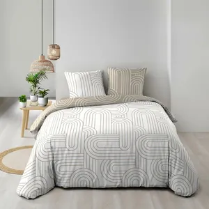 Parure De Couette 100% Coton 57 Fils ImprimÃ©e 240x220cm 2 Taies pas cher