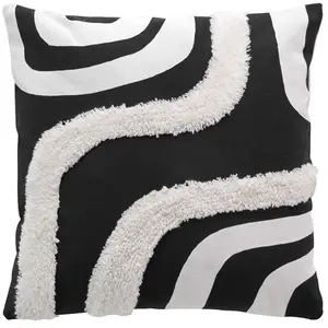 Comparateur de prix : Housse de Coussin Déco Mirade 40x40cm Noir