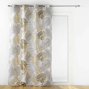 Douceur d'Intérieur Rideau à oeillets "mogador" 140x260cm Beige - Paris Prix pas cher