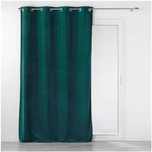 Comparateur de prix : Douceur d'Intérieur Rideau à Oeillets (140 x 260 cm) Velouriane Emerau...