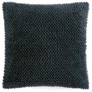Douceur d'Intérieur Housse De Coussin "iceberg" 40x40cm Anthracite - Paris Prix Gris pas cher