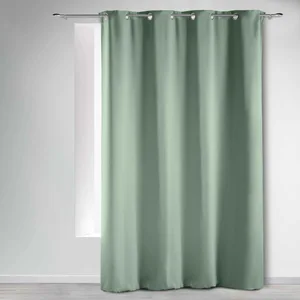Douceur d'Intérieur Rideau Occultant "occult" 135x240cm Sauge Vert pas cher