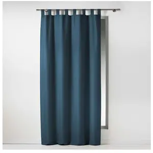 Douceur d'Intérieur Rideau à Passants "essentiel" 140x260cm Bleu Marine - Paris Prix pas cher