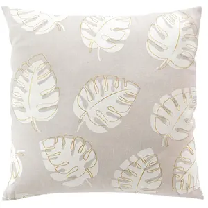 Coussin Déco Imprimé Evasion 45x45cm BeigeVendu parcdiscount