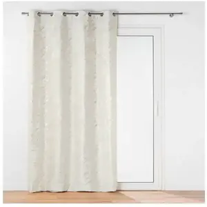 Comparateur de prix : douceur d'intérieur, Rideau à Oeillets (140 x 260 cm) Marius, Velours Imprimé Métallisé