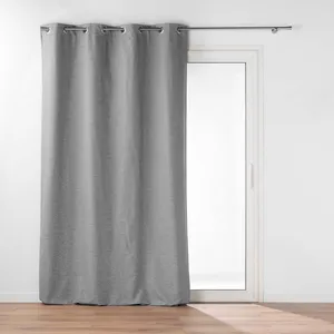 Rideau à oeillets avec doublure amovible Gris 140x260 cm pas cher
