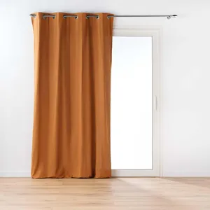 Comparateur de prix : Douceur d'Intérieur, Rideau à Oeillets (135 x 260 Cm) Twily Camel, Coton/Polyester Recyclé