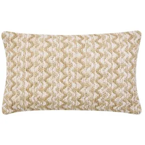 DOUCEUR D'INTÉRIEUR Coussin 30x50cm "Louméo" naturel - Taille: 30x50cm - Coloris: Naturel pas cher