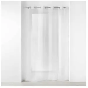 douceur d'intérieur, Voilage à Oeillets 140 X 240 Cm tissé Flamme, Voilizea pas cher