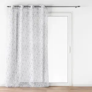 douceur d'intérieur, Voilage à illets (140 x 240 cm) Flavie, Voile Sablé Imprimé pas cher