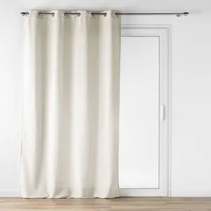 Comparateur de prix : douceur d'intérieur, Voilage à  illets (140 x 280 cm) Loulaine Lin, Effet Laine