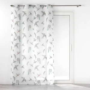 Douceur d'Intérieur Voilage à Oeillets (140 x 240 cm) Envolia, Voile Sablé Imprimé pas cher