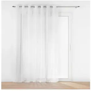 Douceur d'Intérieur Voilage grande fenêtre 240 x 240 cm voile sable Lissea BlancVendu parcdiscount