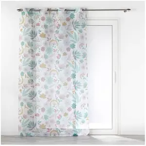 Douceur d'Intérieur Panneau a oeillets 140 x 240 cm voile sable imprime indiana SansVendu parcdiscount