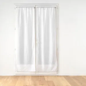 Paire de Voilages Passe-Tringle Dandy 70x200cm Blanc pas cher