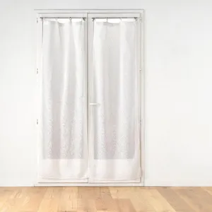 Paire de Voilages à illets Minalisa 70x200cm Blanc pas cher