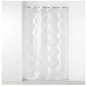 douceur d'intérieur, Voilage à Oeillets 140 X 240 Cm Voile Dévoré Métallisé, Florinella pas cher