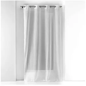douceur d'intérieur, Voilage à Oeillets 140 X 240 Cm Voile Sablé Applique, GouttelineVendu paramazon