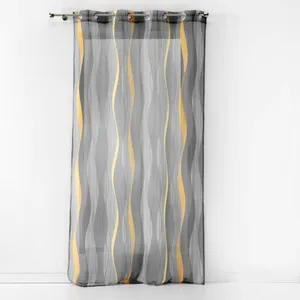 douceur d'intérieur, Voilage A Oeillets 140 X 240 Cm Voile Sablé Impri... pas cher