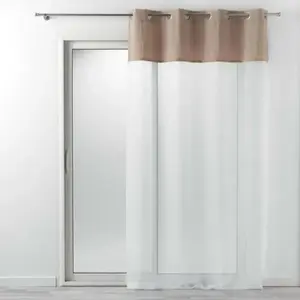 Douceur d'Intérieur - panneau a oeillets 140 x 240 cm kelonia naturel pas cher