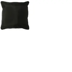 douceur d'Intérieur COUSSIN PASSEPOIL 40 x 40 CM POLYESTER UNI ESSENTIEL NOIR pas cher
