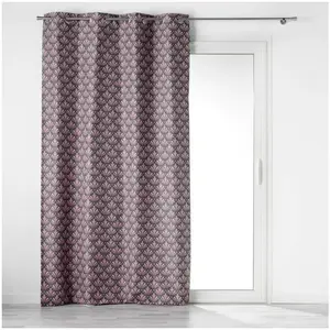 Douceur d'Intérieur Rideau a oeillets 135 x 260 cm 100% occultant/microfibre imp. surya Gris pas cher