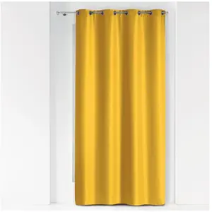 Douceur d'Intérieur 1609103 Rideaux, Polyester, Miel, 140 x 260 cm pas cher