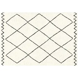 DOUCEUR D'INTERIEUR Tapis Déco Imprimé - PARIS PRIX - Saoura - Rectangulaire - Synthétique - Moderne pas cher