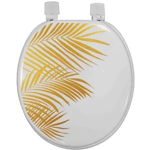 Abattant WC - DOUCEUR DINTERIEUR - Orbella - 37 x 47 cm - MDF - Charnières en plastique pas cher
