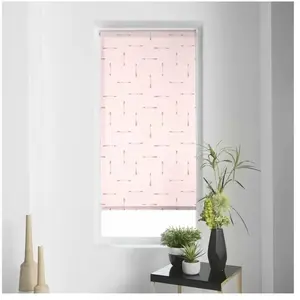 DOUCEUR D'INTERIEUR STORE TAMISANT IMP. METALLIQUE 60 x 180 CM POLYESTER FLECHALINE ROSE pas cher