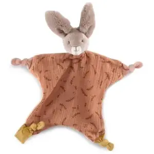 Moulin Roty Doudou plat lapin argile Trois petits lapins pas cher