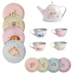 Moulin Roty Valise dînette service à thé Les Rosalies pas cher