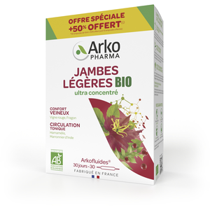 Arkopharma Arkopharma Arkofluides Jambes Légères Bio 30 Ampoules