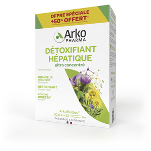 Arkopharma Arkofluides Détoxifiant Hépatique 20 Ampoules pas cher