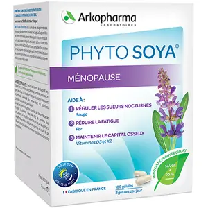 Comparateur de prix : Arkopharma Phyto Soya Ménopause 180 gélules