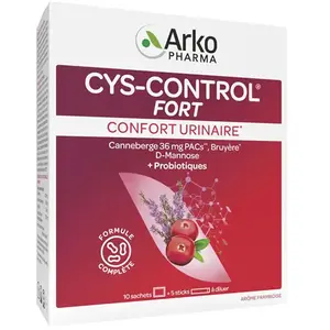 Arkopharma Arkopharma Cys-Control Fort 10 Sachets + 5 Sticks pas cher