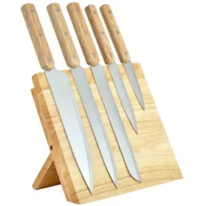 Livoo Set de 5 couteaux et support magnétique pas cher