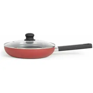Livoo Sauteuse 26 cm, Poêle + casserole, Rouge pas cher