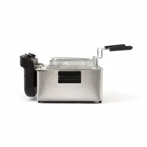 LIVOO Feel good moments - Friteuse électrique double DOC217 Argent pas cher