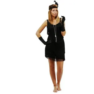 Déguisement adulte femme - PTIT CLOWN - Robe Charleston noire - Taille...Vendu parcdiscount