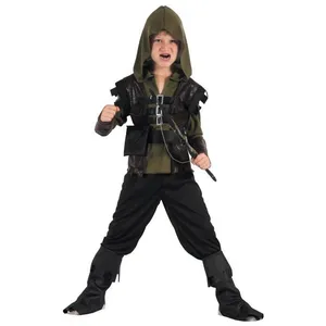 Costume darcher - PtitClown - 5-6 ans - Noir - Garçon pas cher