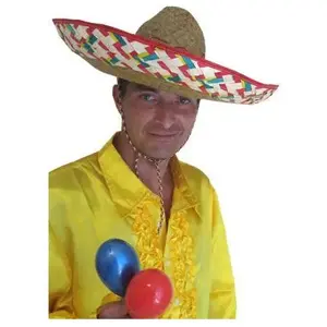 Chapeau paille sombrero - Mixte