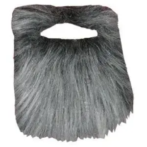 Motomo Moustache + barbe raide grise pas cher