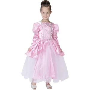 Déguisement - PTIT CLOWN - Déguisement Robe de Princesse Rose Enfant -...