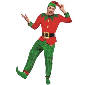 1 Costume complet adulte homme en lutin du père Noël taille S/M REF/66... pas cher