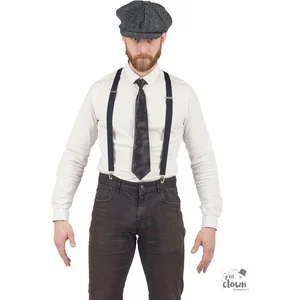Comparateur de prix : PTIT CLOWN Set Peaky Blinders: béret, cravate et bretelles REF/66684 (Accessoire déguisement)